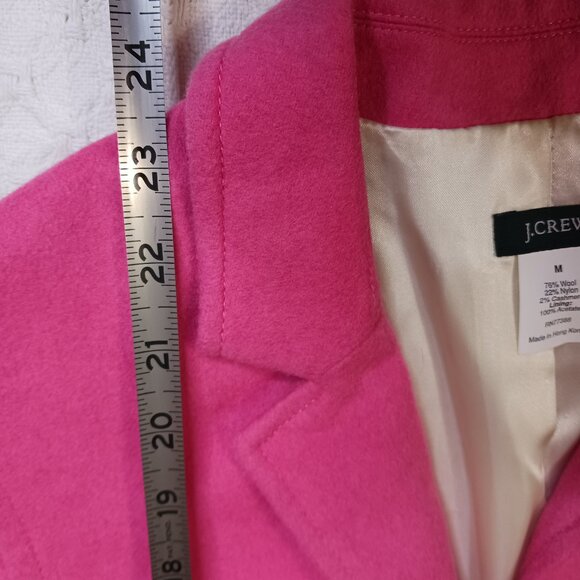 J. Crew Pink Tailored Wool Blend Business Blazer size M - Picture 7 of 10